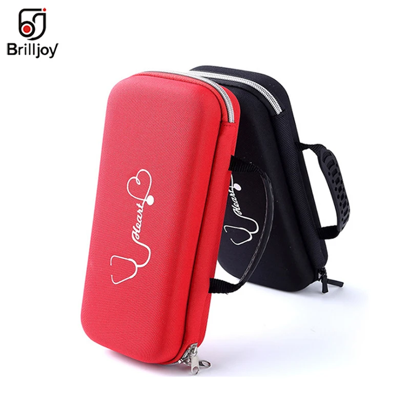Brilljoy Portable Stethoscope Storage Box Medical Kit Organizer Carry Case Travel audio record Pen Bag for Nurse pregnant women