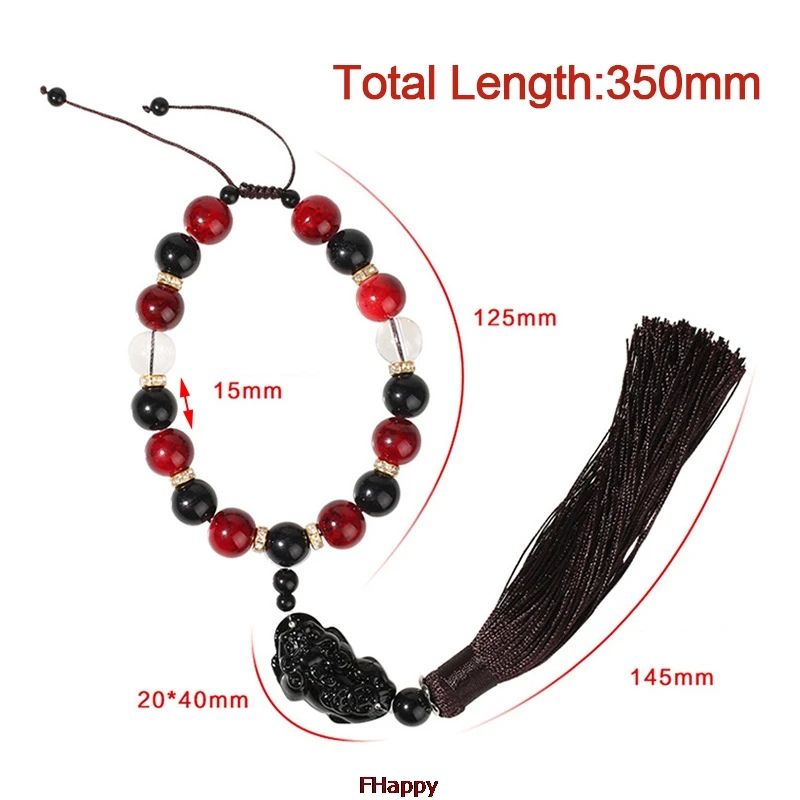 Украшения для автомобиля Будда бусины с храбрыми войсками интерьер зеркало