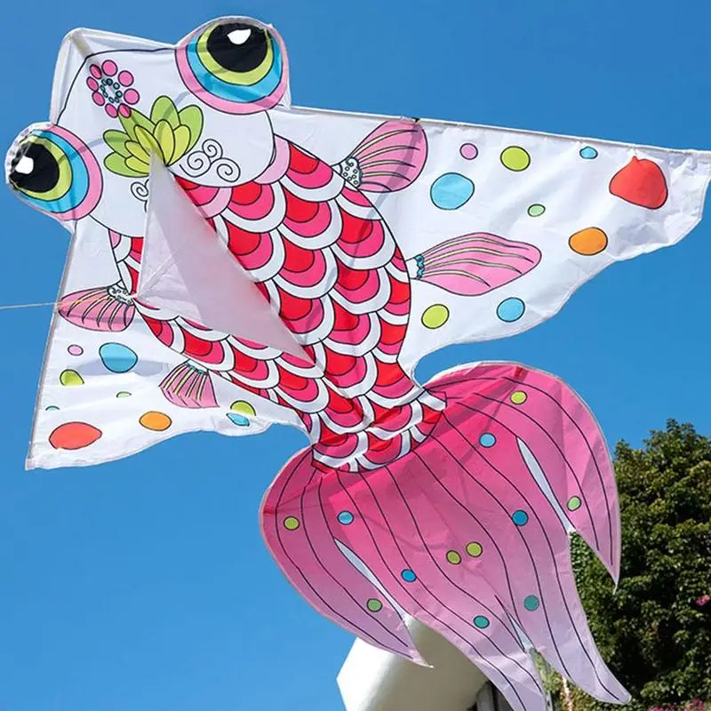 Гигантский воздушный змей 120x120 см Φ Золотая рыбка китайские старинные воздушные