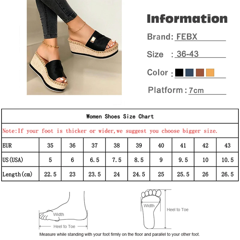 

Women's Slippers Summer Ladies Platform Wedge Sandals Casual shoes for Woman Slip On Fashion Female Shoes 2020 Comfort Slides