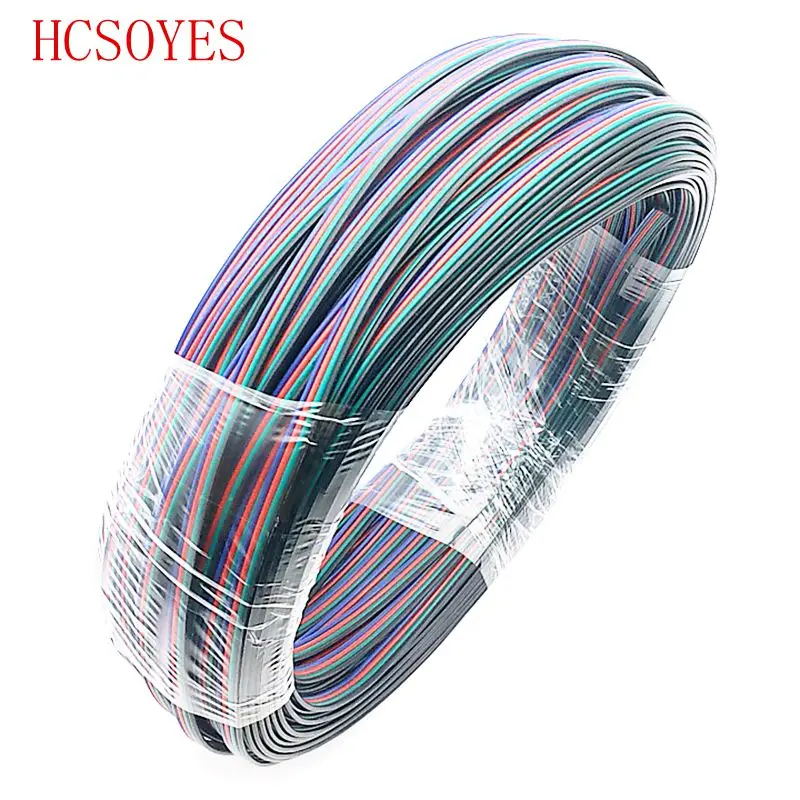 4-контактный удлинитель RGB + черный провод для светодиодной ленты ws2801/5050