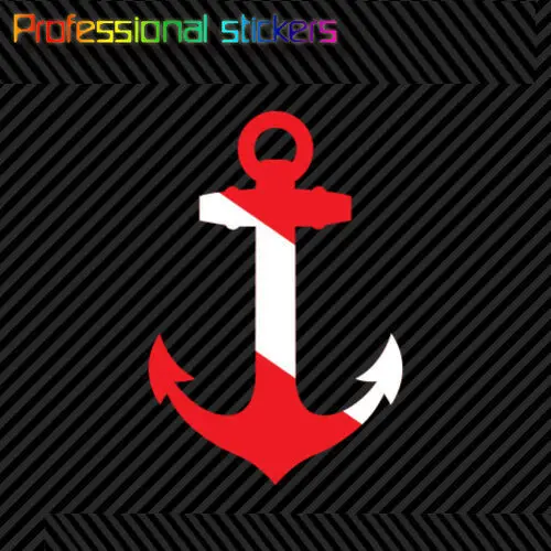 Якорь в форме флажок погружения Стикеры наклейка самоклеящимся винилом для