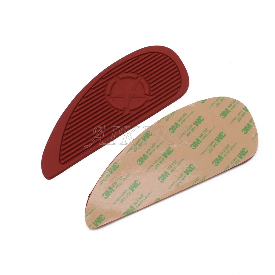 Универсальный ретро мотоцикл Cafe Racer газовый топливный бак резиновая наклейки Pad