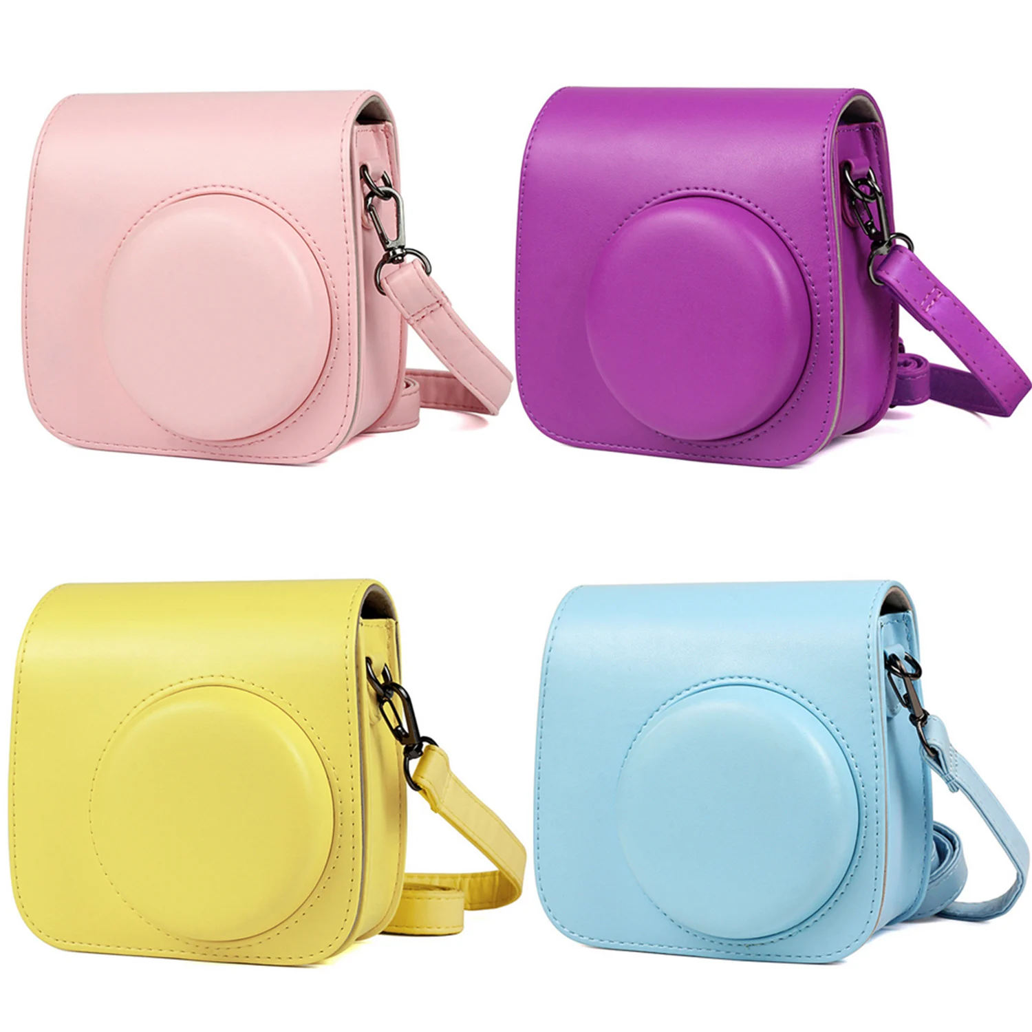 Besegad однотонный защитный чехол из искусственной кожи для хранения и переноски с