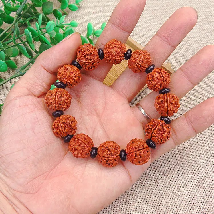 Непальские пять лепестков Rudraksha, ручная струна, натуральные бусины Bodhisattva, ручная струна, креативная Геометрическая канцелярская бижутерия, подарок