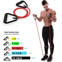yoga pull rope 5 levels resistance bands with handles elastic fitness exercise tube band for home workouts strength training