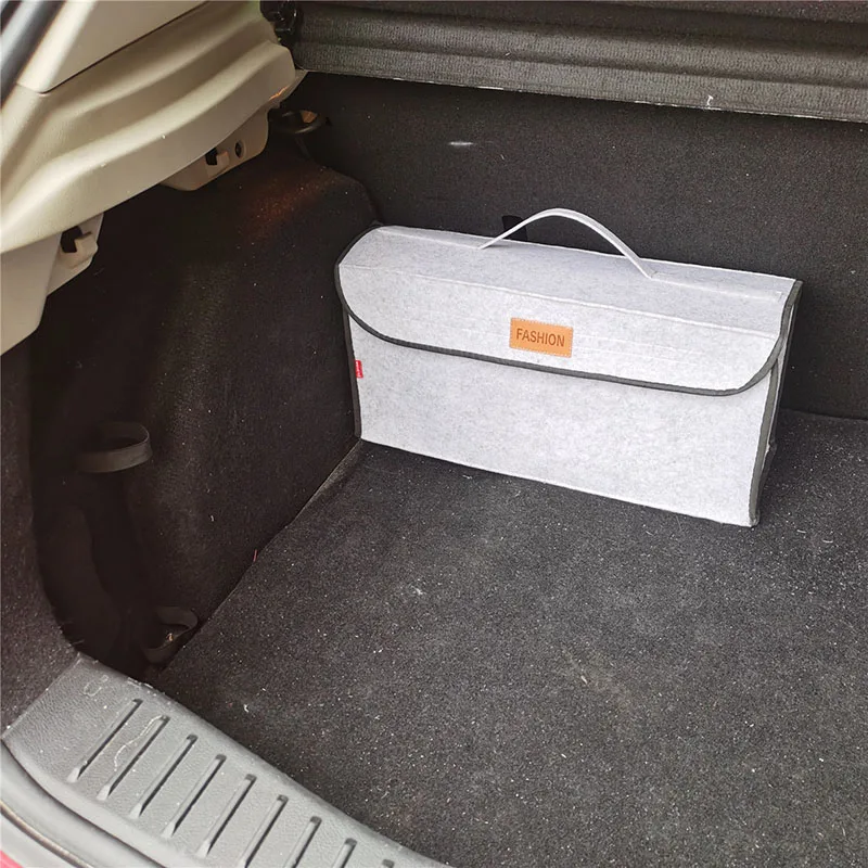 Автомобильный багажник Организатор ящик для хранения сумка шерстяной войлок
