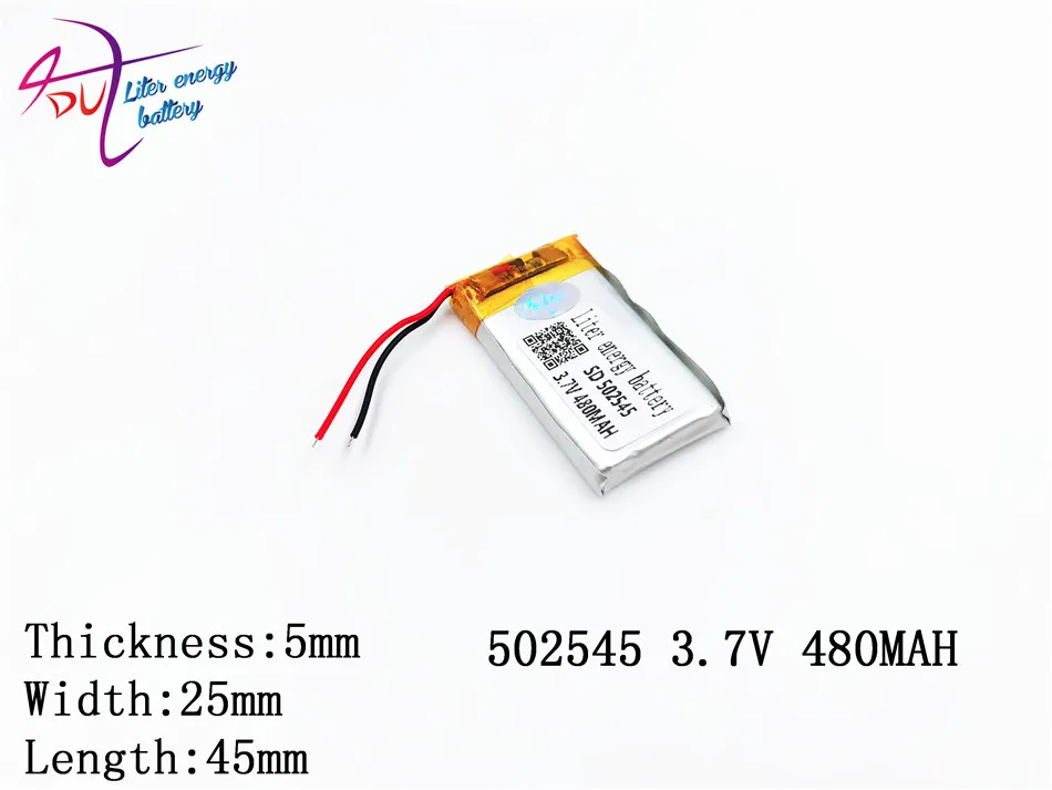 3 7 v 480mah 502545 482545 литий полимерный Li po перезаряжаемый Diy Аккумулятор для Mp3 Mp4 Mp5 Gps edio