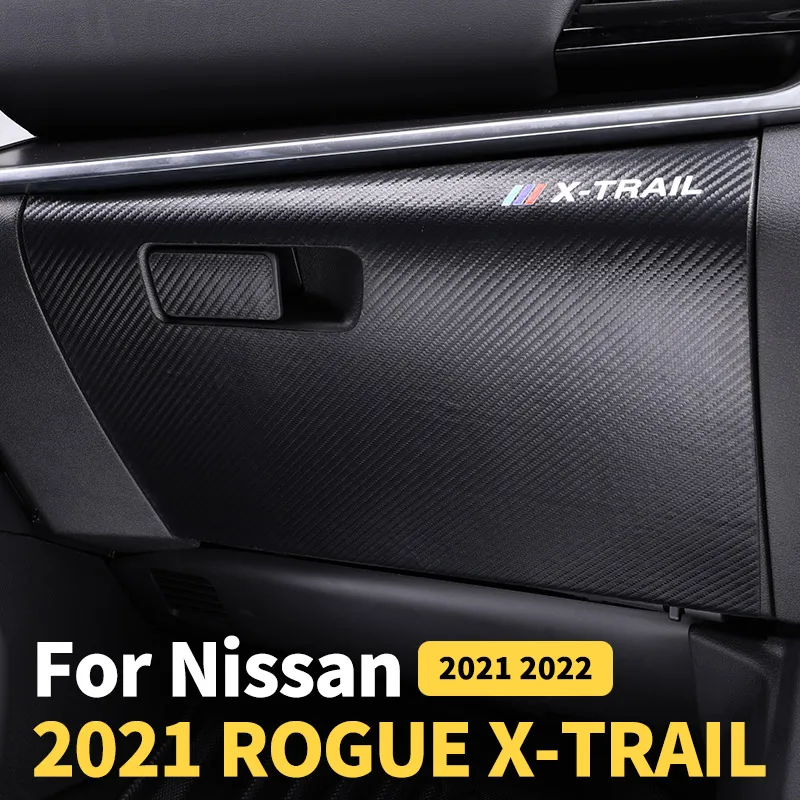

For Nissan Rogue 2021 2022 Refit X-TRAIL 2022 Car Accessories Co-Pilot Anti-kick Pad, Interior Storage Box Anti-Dirty Sticker