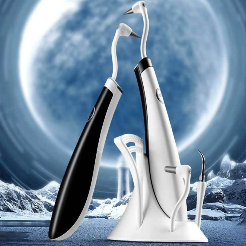 

5 in 1 Electric Ultrasonic Scaler Tooth Cleaner High Frequency Tooth Stain Remover Teeth Whitening Set