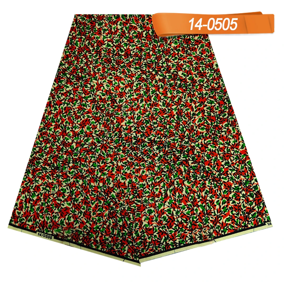 

Nigerian African Wax Fabric Cotton Wrapper Print Batik Material Newest Ankara Tissue Wax High Quality Wax 6 Yards For Sewing