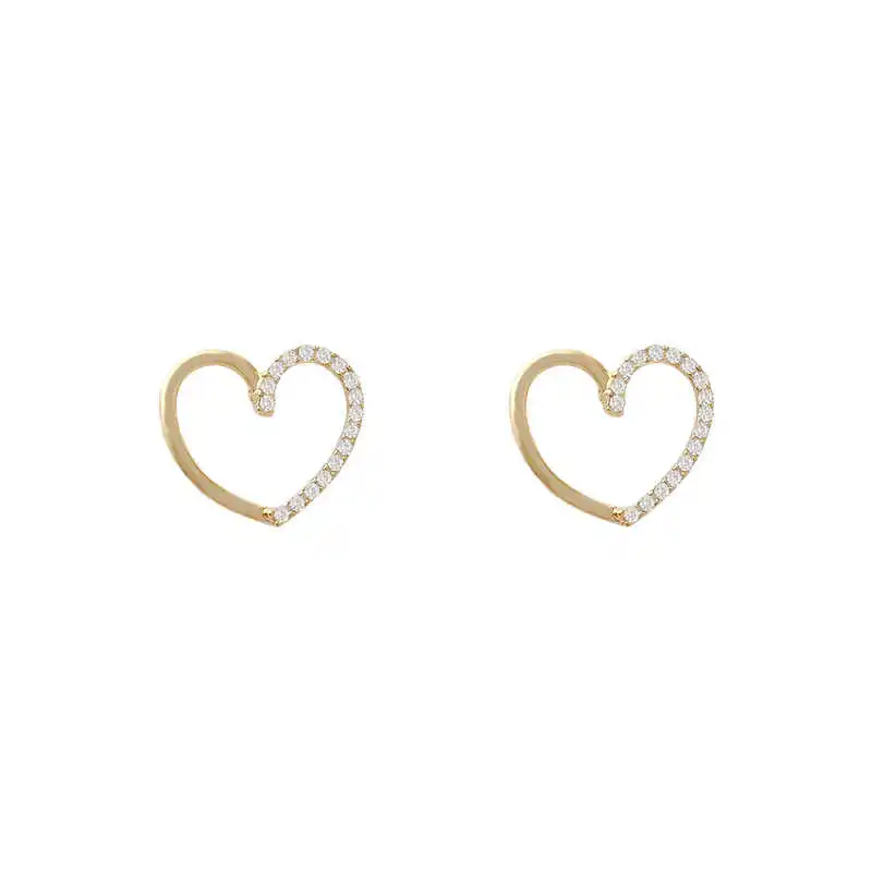 

Inlaid Love Metal 2021 Sport at a Loss Earring for Women European Party