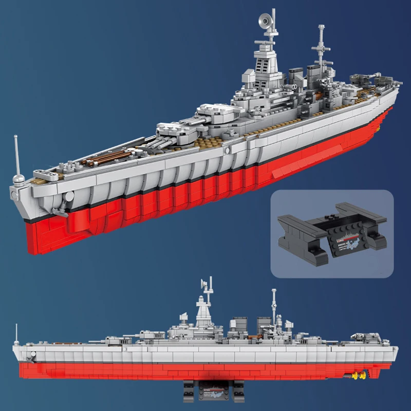Военный корабль Второй мировой войны строительные блоки игрушки для детей