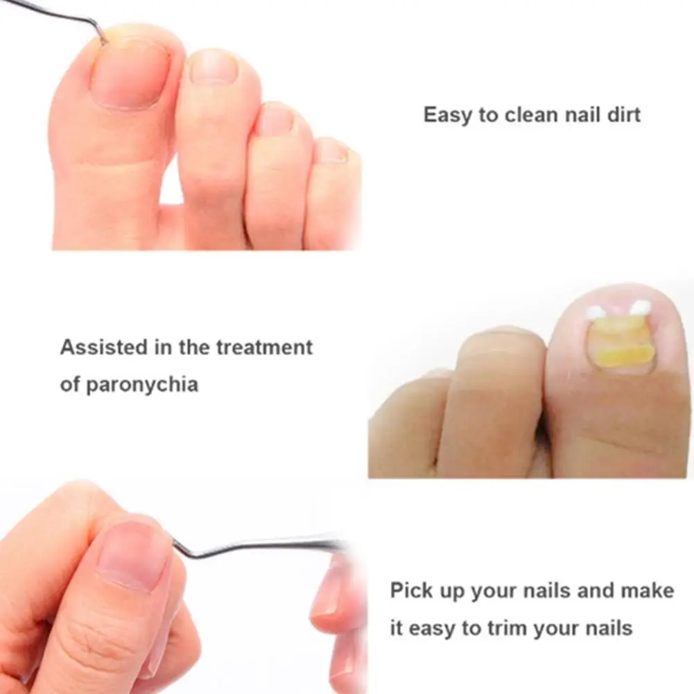 

Pedicure Armor Ingrown Nail Picker Professional Nail Nails Art Pusher Cleaning Tool Pusher Cuticle Curve Multifunction Pinc G0U5