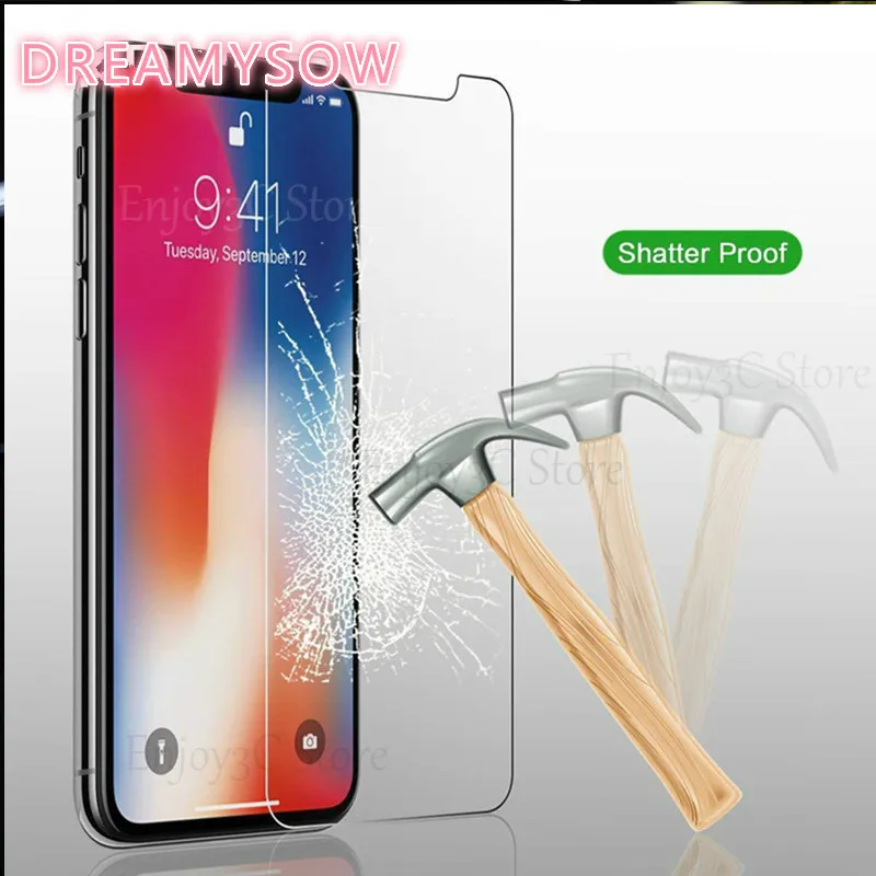 Защитное стекло закаленное для iPhone 13/12 pro max/12mini/11/13 max/X/XS/XR/8/7/6/6S Plus/5 3 шт. | Мобильные