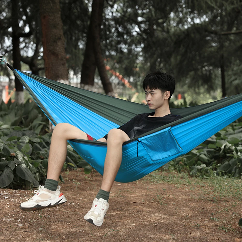 

Outdoor Backyard Leisure Sleeping Hanging Swing Chair Bed Hiking Camping Hunting Portable Lightweight Double Hammocks