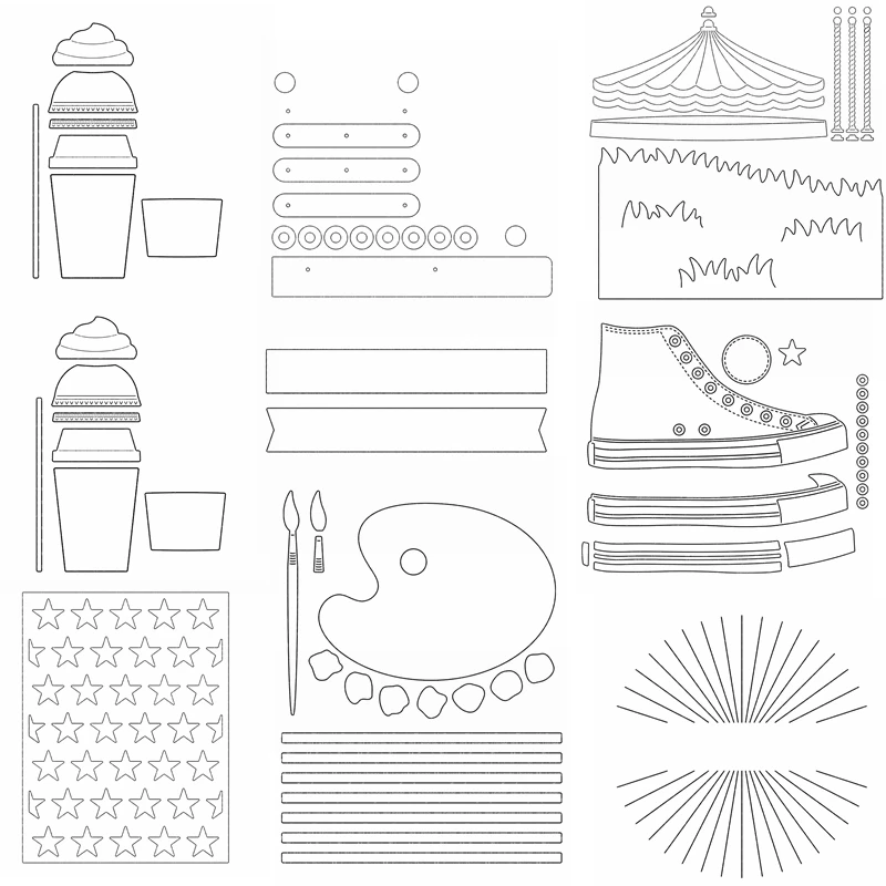 Картина пластина фон дорожка смешанный стиль неправильной формы резки DIY