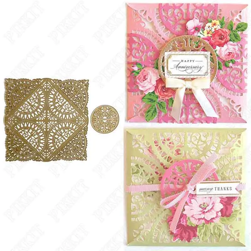 

Металлические Вырубные штампы с узором основателя, зеркальное украшение, тиснение, шаблон «сделай сам», поздравительная открытка ручной ра...