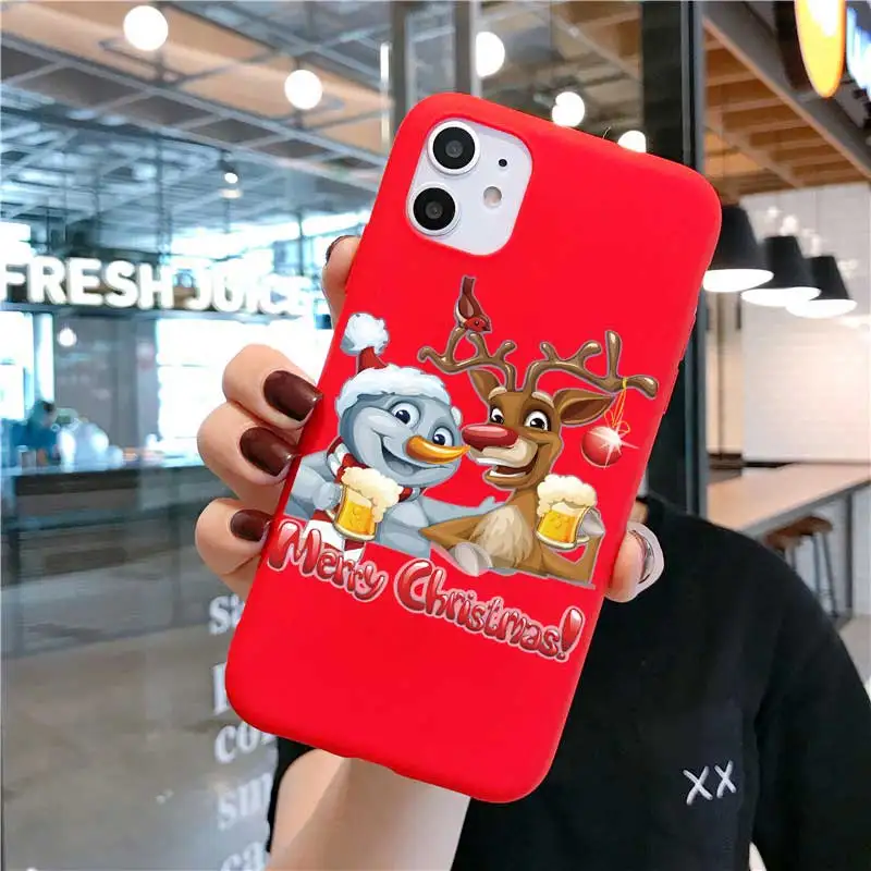 Мультяшный Рождественский матовый чехол для Xiaomi Redmi Note 9 PRO 9s 8T 8 7 6 5 5A 4X K20 K30 10X Pro 8A