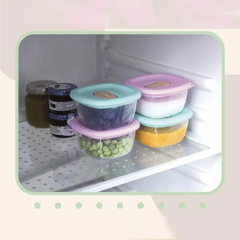 Комплект из 4 предметов для малышей круглая холодильник контейнер хранения
