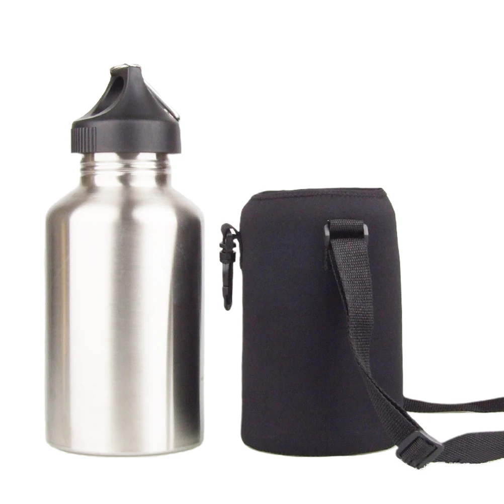

2000ML Stainless Steel Drinking Water Bottle Cycling Camping Hiking Silver Outdoor Travel Portable Sports Thermal Bottle Kettle