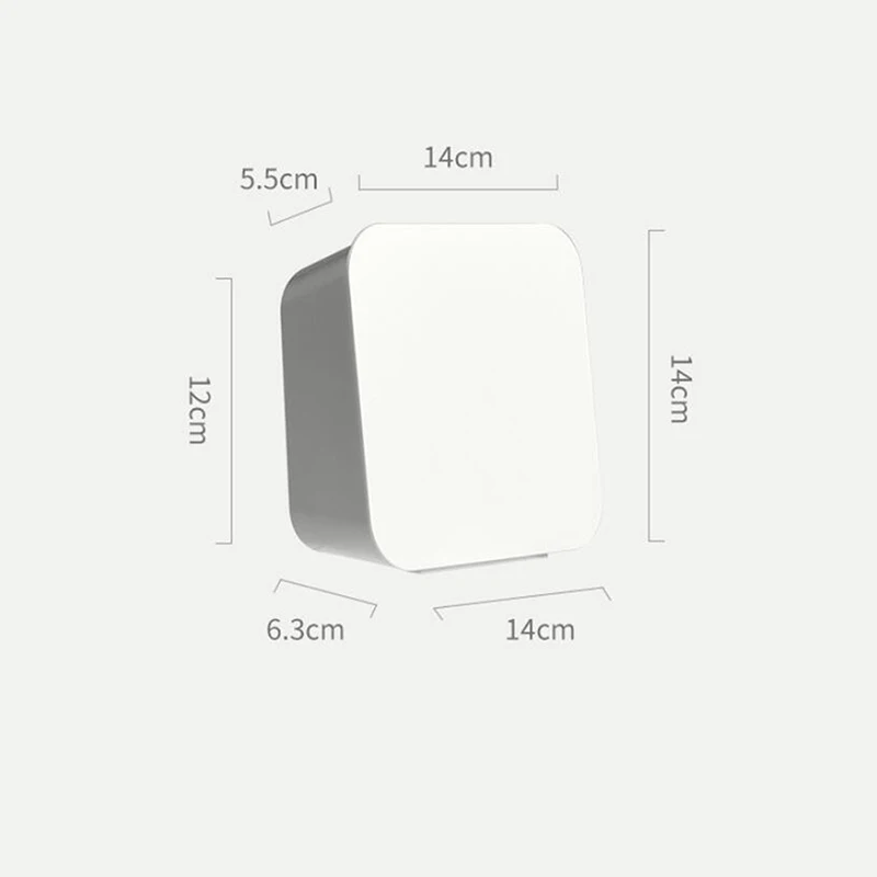 

Wall-mounted Paste Sealed Storage Box Plastic Square Finishing Storage Small Box Cosmetic Tableware Toothbrush Box