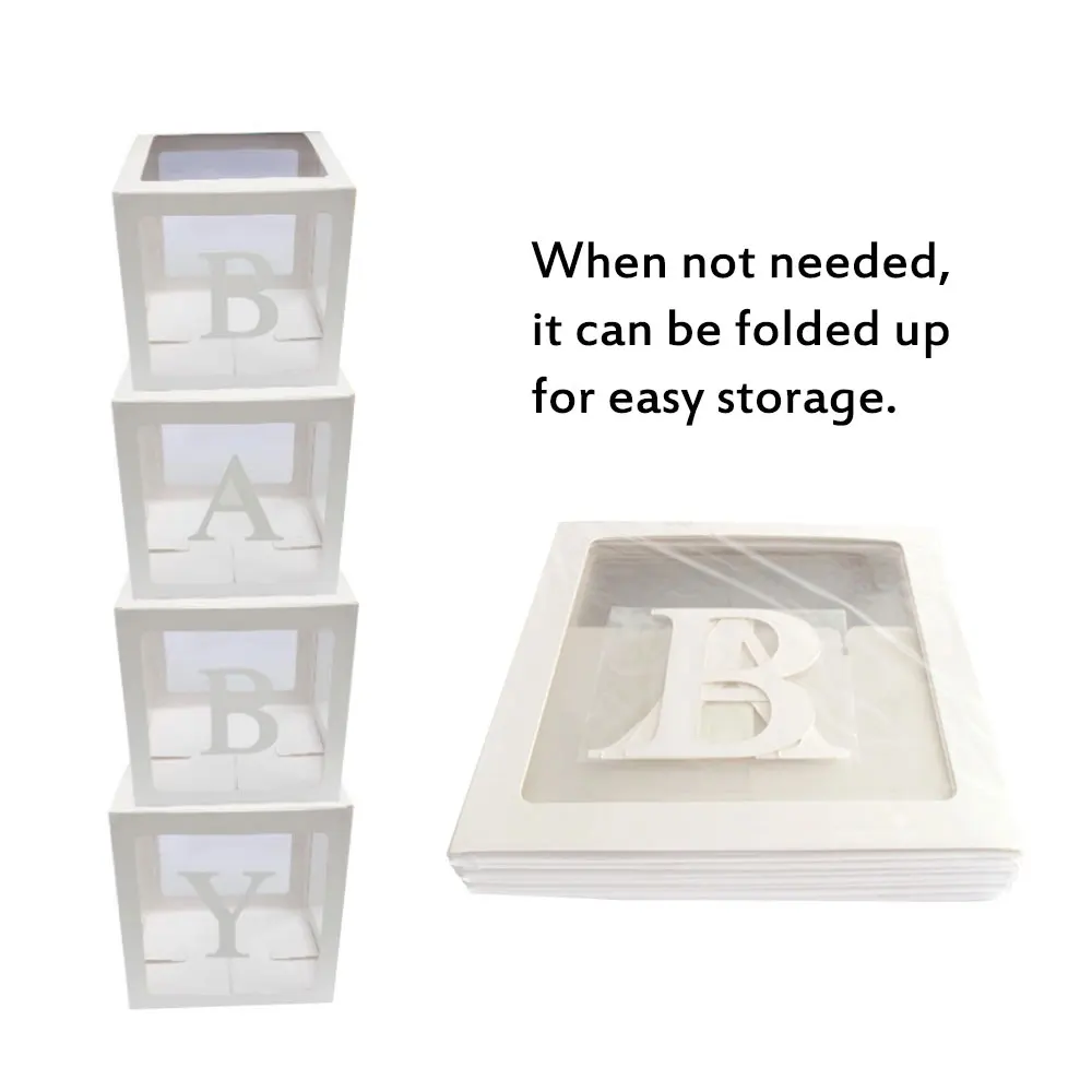 26 видов надписей дневная прозрачная подарочная коробка Праздничная игрушка