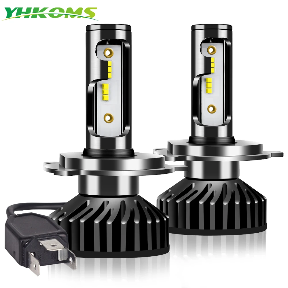 

YHKOMS Led Head Light Car H4 Car Headlight Bulb Auto H7 H1 H3 H8 H9 H11 9005 HB3 9006 HB4 880 881 H27 6000K 80W 12000LM 12V 24V