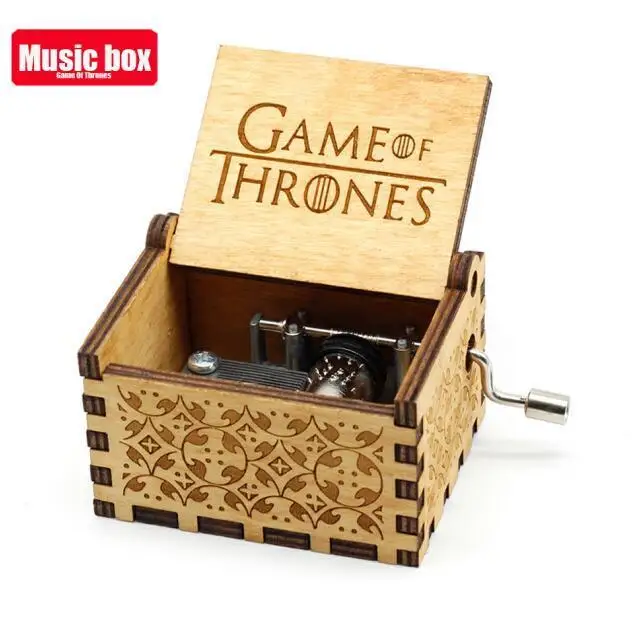 Game of thrones Рукоятка La Vie En из розового дерева музыкальная шкатулка королева Игра престолов Звездные войны ты мой Солнечный свет луна река музыкальная тема песня - Цвет: Game of thrones