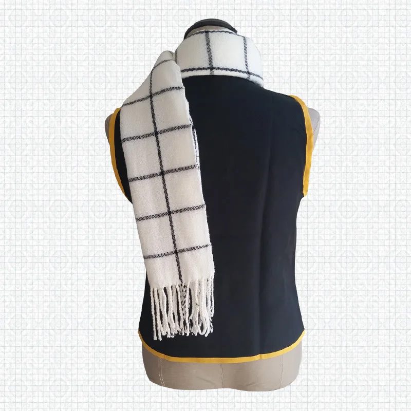 Аниме Фея Хвост Этерия насу драгнеель реквизит для косплея черно-белый клетчатый