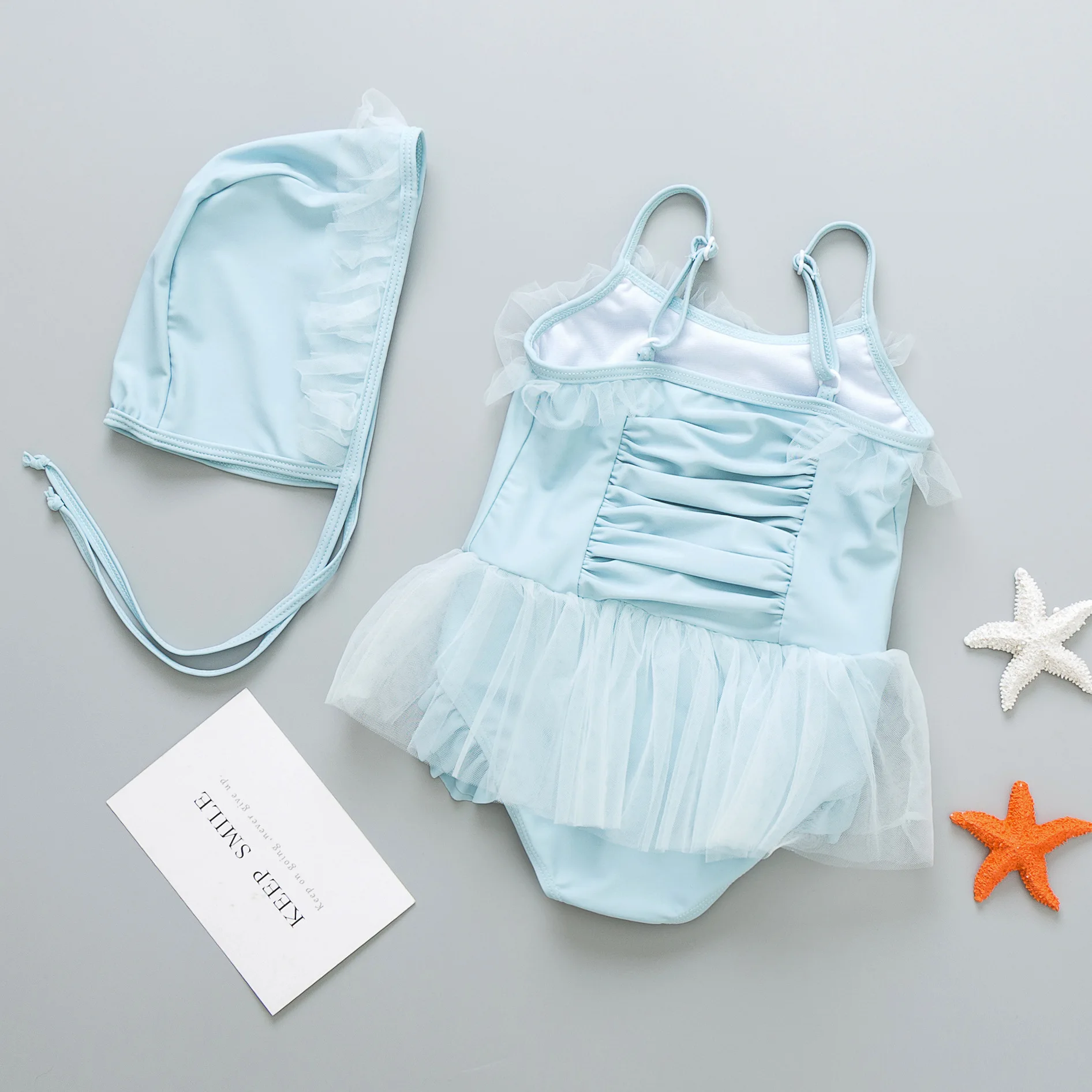 Купальный костюм детский цельный купальник для детей бикини девочек кружевной