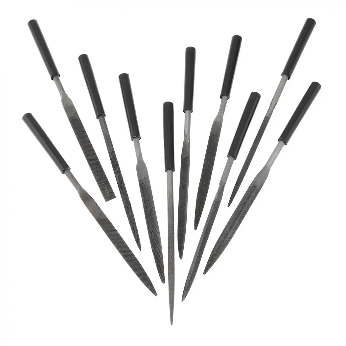 

10pcs/lot 180mm Dressing Steel File Model Frustration Set Semi-circular Flat-headed Flat File Square File Assorted File