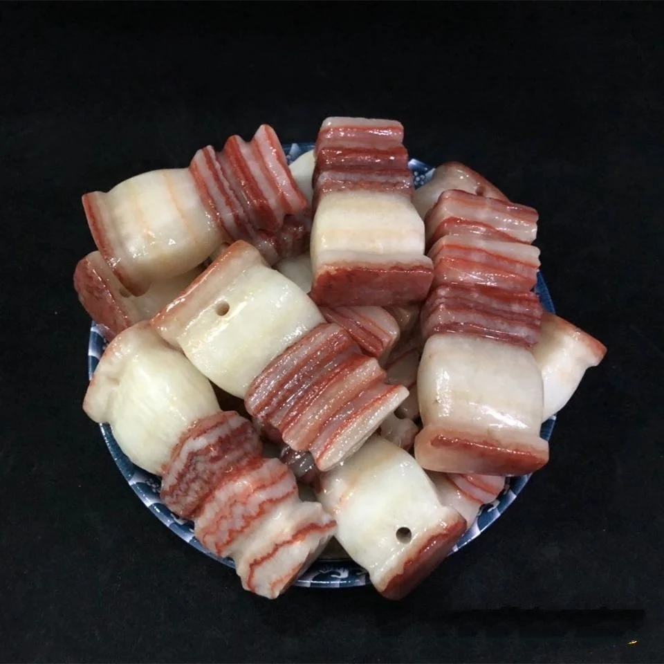 1pcsRare мясо Камень натуральная свиная камень странные каменный декоративный