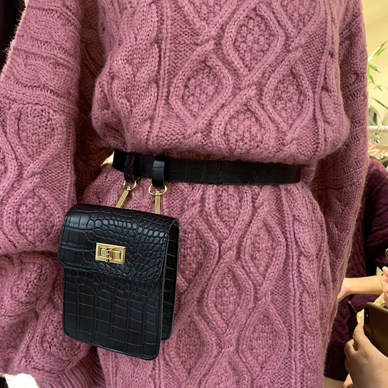Забавные Женские поясные сумки из кожи аллигатора роскошные брендовые
