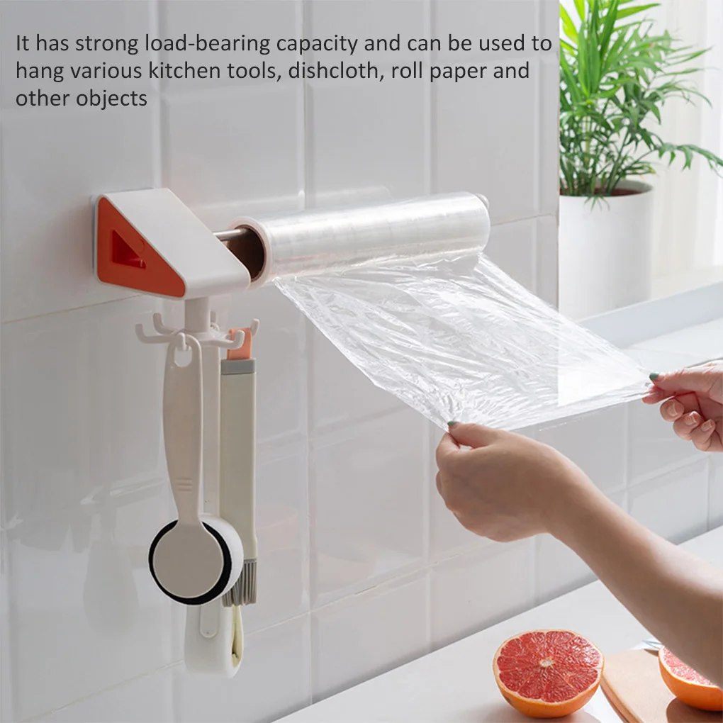 

Kitchen Accesorios Rotated Holder Storage Rotating Hook Self Wall Mounted Adhesive Storage Rack Organizar Bathroom 360 Degrees