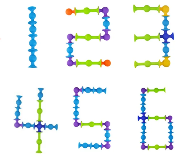 50 штук мягкие строительные блоки для детей &quotсделай сам&quot Pop присоски