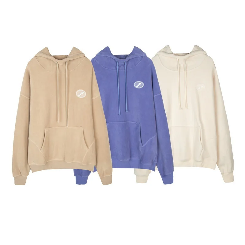 

Осенне-зимняя мужская и женская модная брендовая флисовая Свободная Повседневная Толстовка с капюшоном