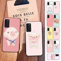 cute cartoon pig phone case for huawei honor 10 i 8x c 5a 20 9 10 30 lite pro voew 10 20 v30