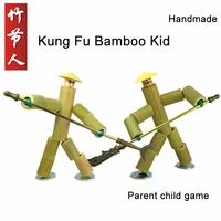 chinese series of toys kung fu bamboo boy kid fight game parent child interaction game boy girl favorite gift bamboo man