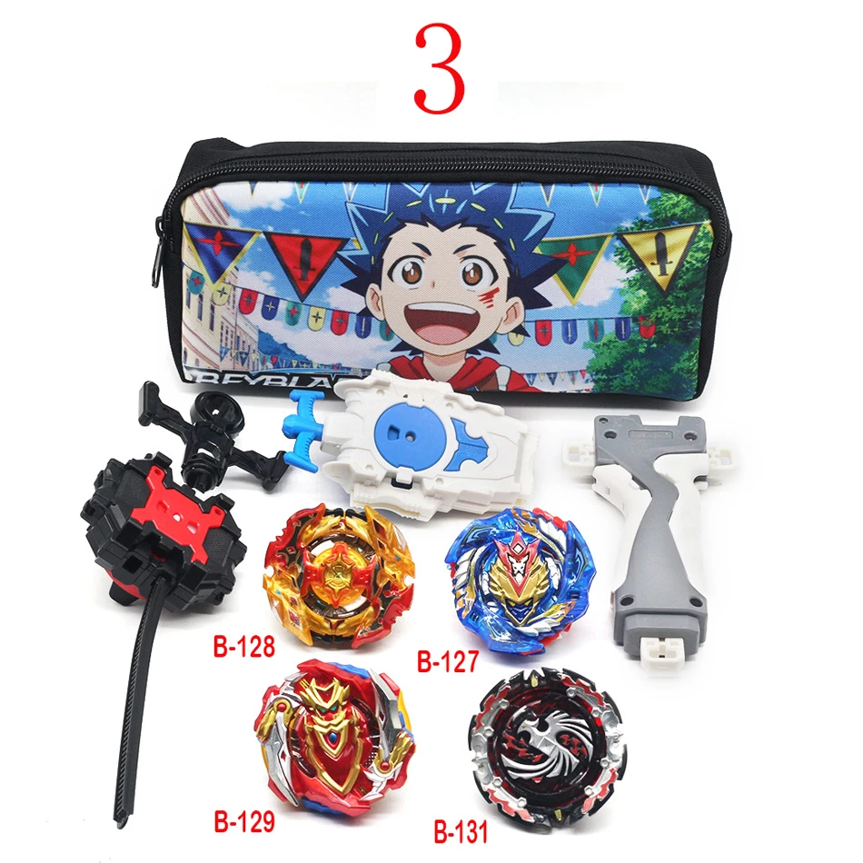 A3 With Launcher 20 Стиль Beyblade Burst Launcher Bey Blade сумка Beyblade Топ игрушки спиннинг гироскоп металлический для 4d мальчика и девочки подарок - Цвет: A3 With Launcher