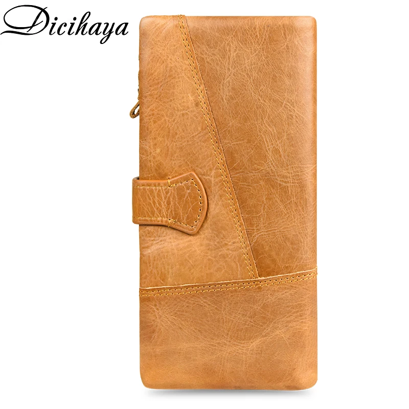 DICIHAYA брендовый мужской бумажник из натуральной кожи большой емкости больше карт