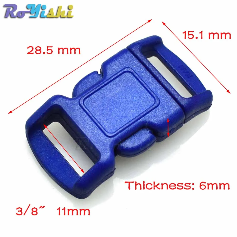 Цветные Контурные боковые защелки для паракордовых браслетов/рюкзаков 11