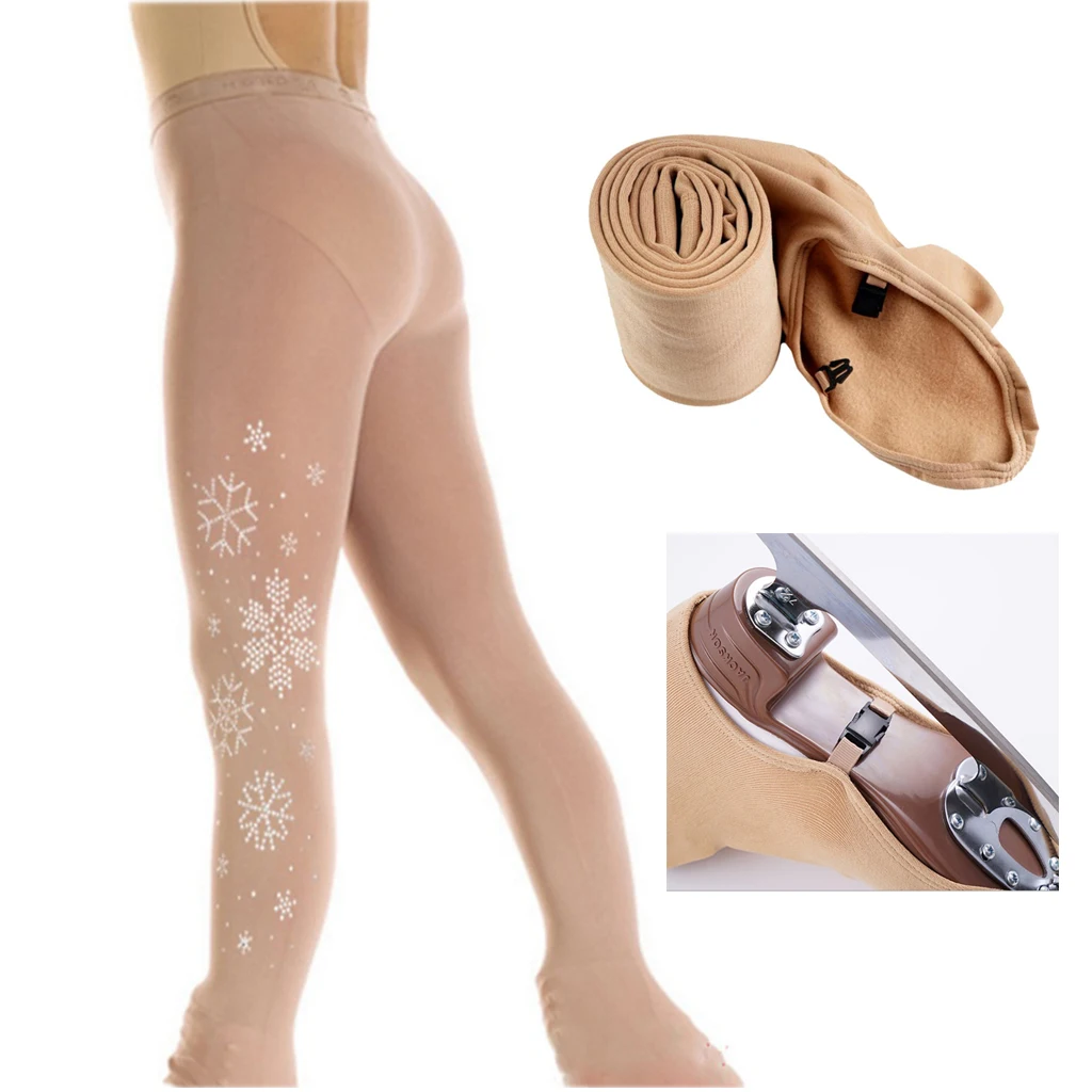 

Figure Skating Underwear Tights Practice Pants with Rhinestones for Girls Children Kids - Comfortable & Warm - Select Sizs