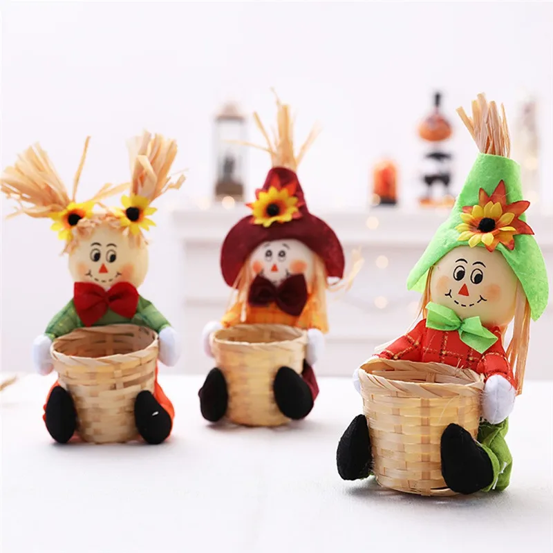 Кукла фруктовая чаша Хэллоуин привидение корзина для конфет ручная работа