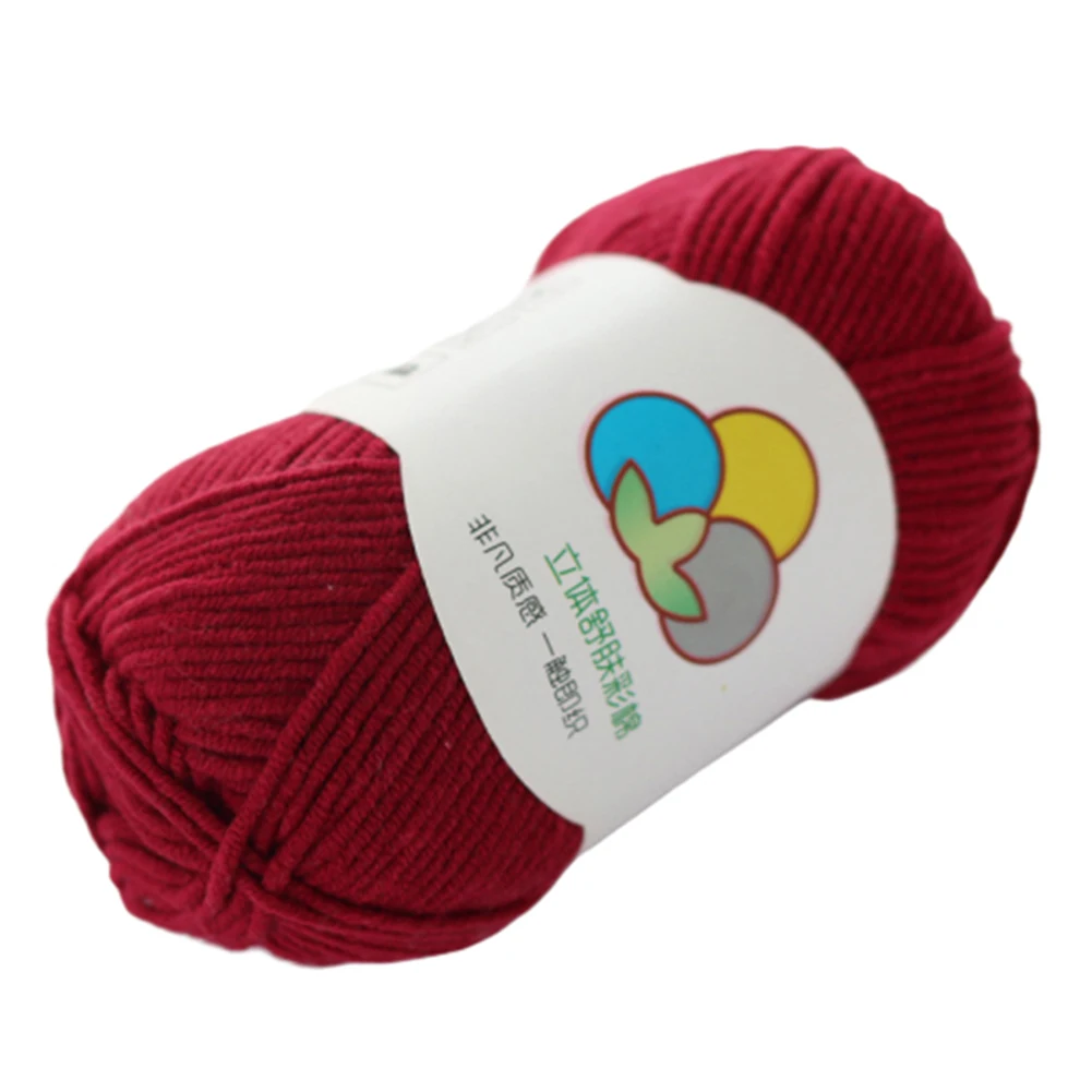 1 шт. мягкая Толстая вязальная пряжа для вязания крючком хлопковый шнур нить