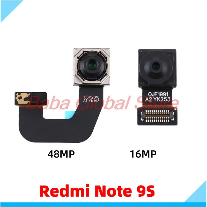

Original Front Rear Back Camera Flex Cable For Xiaomi Redmi Note 9s Note9s 9 s Main Facing Frontal Selfie Camera Module Parts