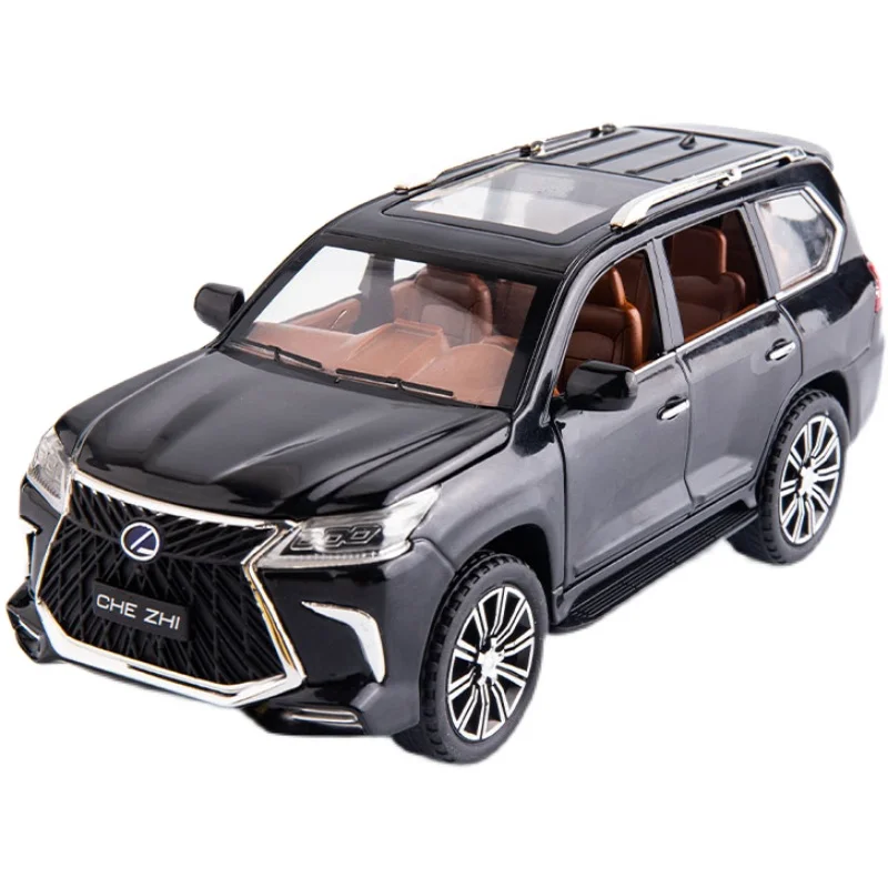 

Модель автомобиля Lexus 570 из сплава со звуком и светом в масштабе 1:24