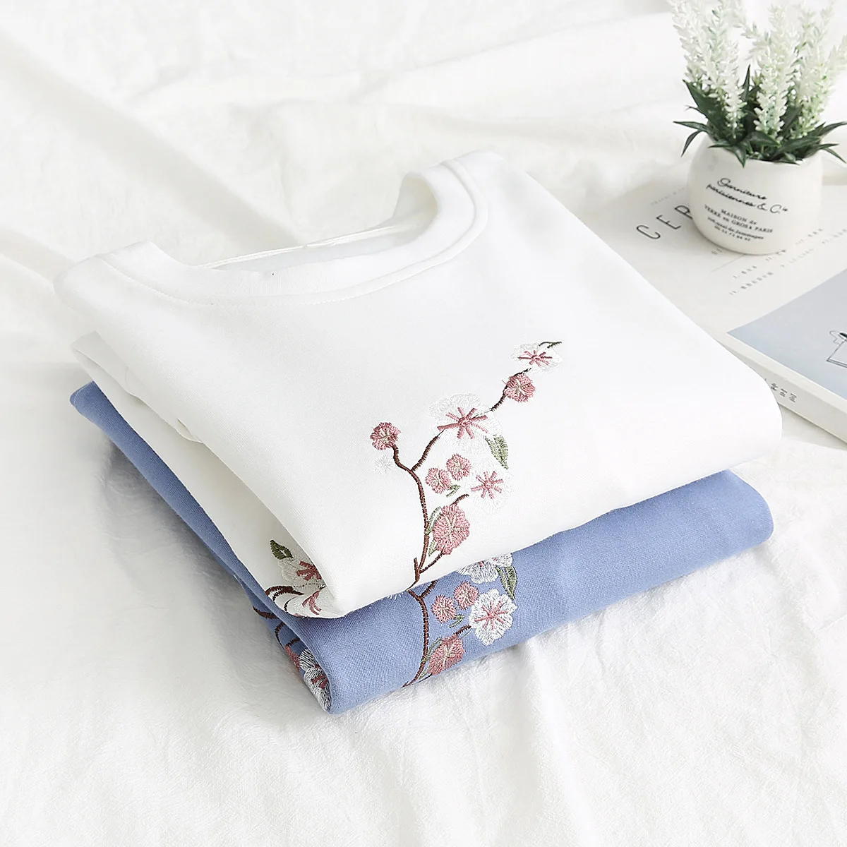 Женские Новые Осенние хлопковые свитшоты повседневные сливовые с круглым