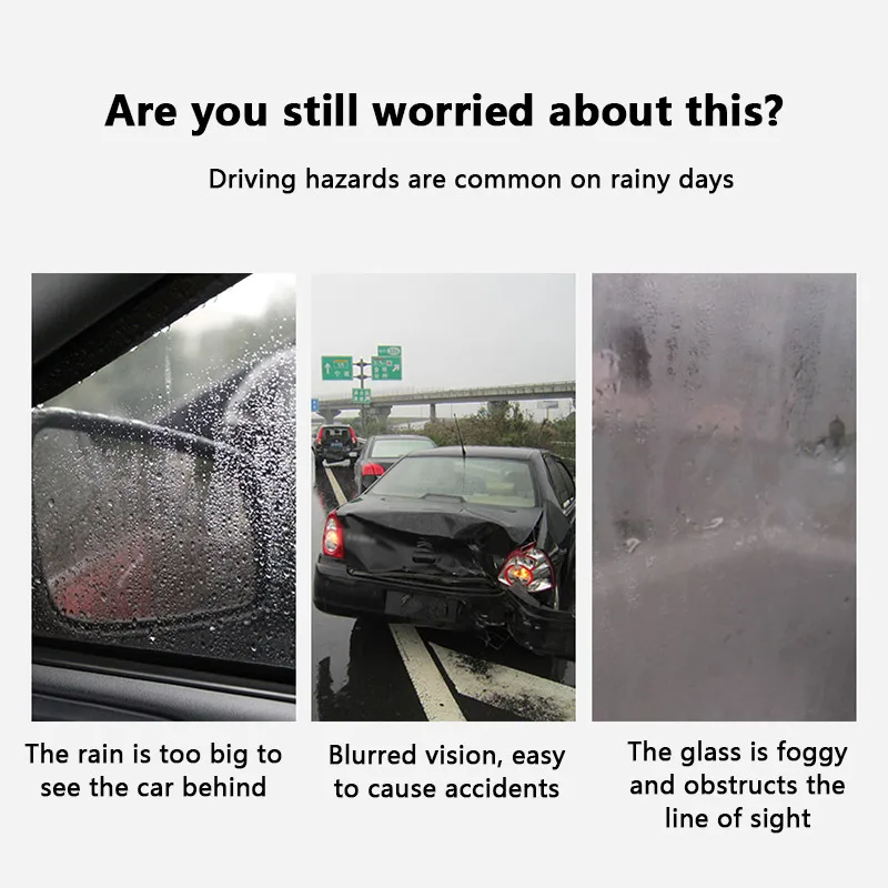 2 шт. противотуманная Автомобильная зеркальная прозрачная пленка для окна