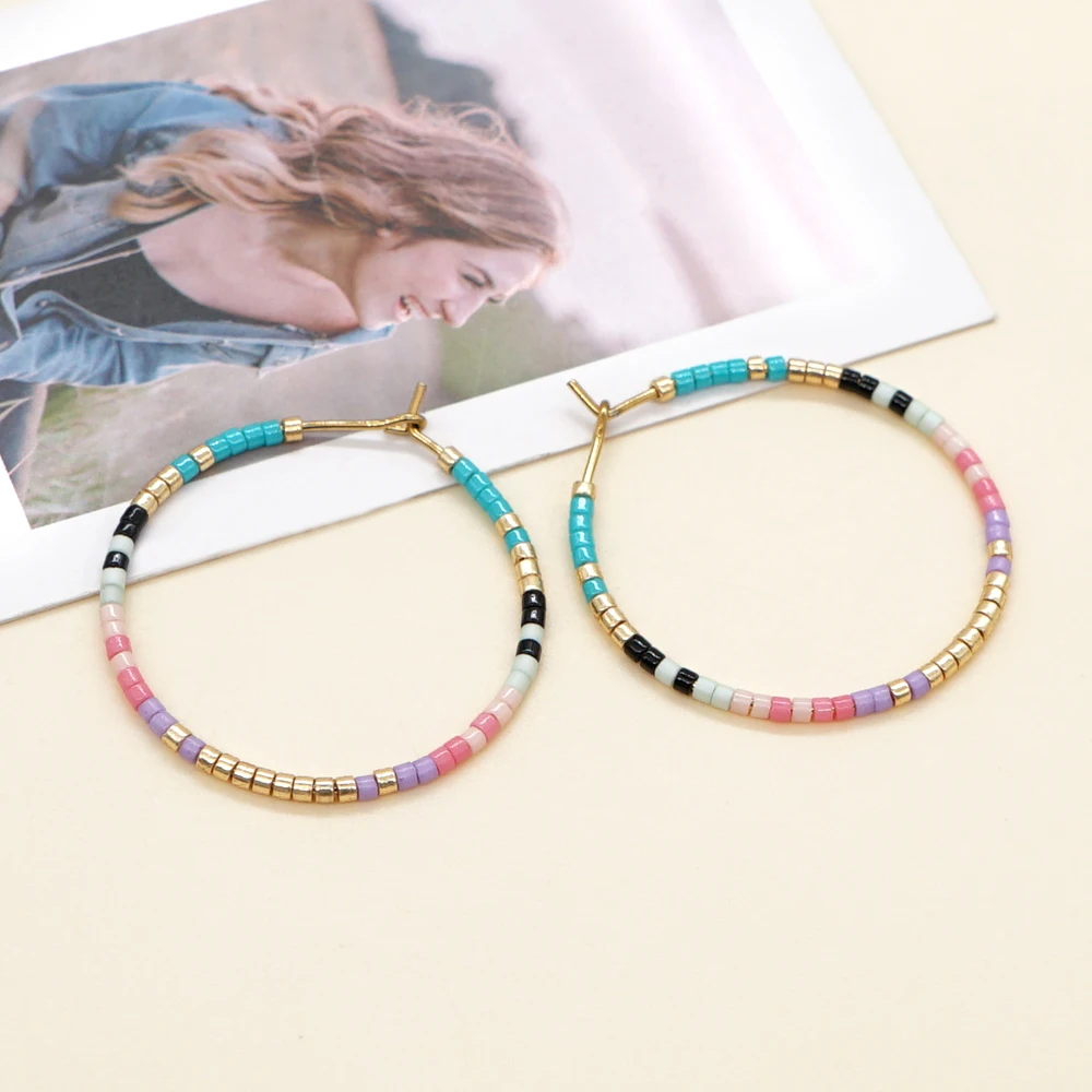 Go2BoHo 2022 женские модные ювелирные изделия ручной работы Красочные винтажные бисер